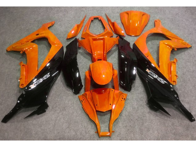 16-19 Orange Glänzend & Schwarz ZX10R Motorrad Verkleidung