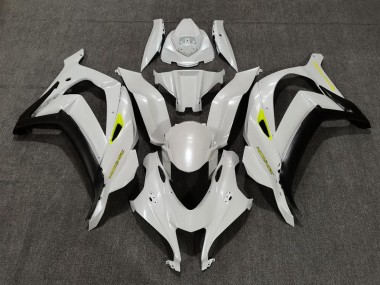 16-19 Perlweiß & Gelb ZX10R Motorrad Verkleidung