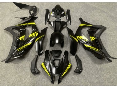 16-19 Satinschwarz & Gelb ZX10R Motorrad Verkleidung