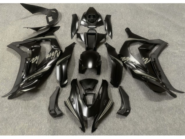 16-19 Satinschwarz & Grau ZX10R Motorrad Verkleidung