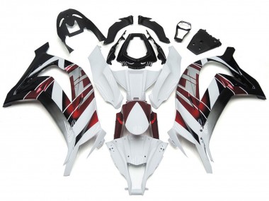 16-19 Weiß & Silber ZX10R Motorrad Verkleidung