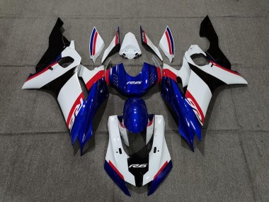 17-21 Blauweiß & Rot R6 Motorrad Verkleidung