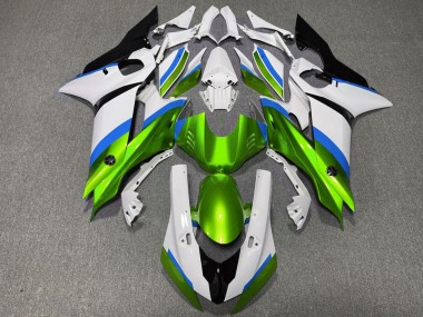 17-21 Glänzend Grün & Hellblau R6 Motorrad Verkleidung