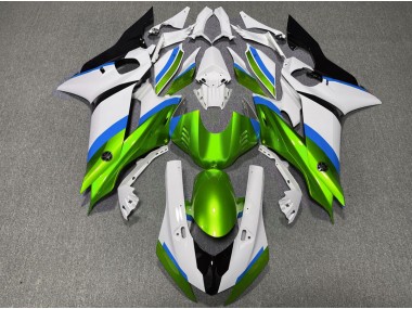 17-21 Glänzend Grün & Hellblau R6 Motorrad Verkleidung