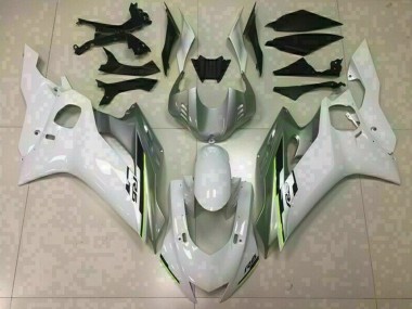 17-21 Glänzend Weiß & Silber R6 Motorrad Verkleidung