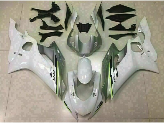 17-21 Glänzend Weiß & Silber R6 Motorrad Verkleidung 17-21 Glänzend Weiß & Silber R6 Motorrad Verkleidung