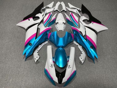 17-21 Hellblau & Rosa R6 Motorrad Verkleidung
