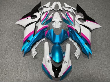 17-21 Hellblau & Rosa R6 Motorrad Verkleidung