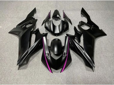 17-21 Matt Schwarze & Rosa Akzente R6 Motorrad Verkleidung