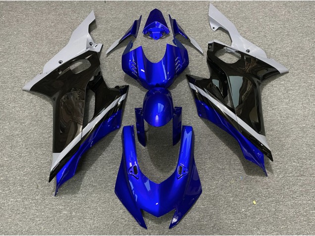 17-21 Zement Schwarz & Blau R6 Motorrad Verkleidung