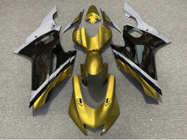 17-21 Zement Schwarz & Gold R6 Motorrad Verkleidung