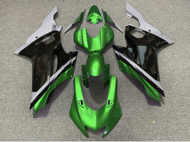 17-21 Zement Schwarz & Grün R6 Motorrad Verkleidung
