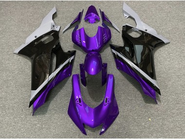 17-21 Zement Schwarz & Lila R6 Motorrad Verkleidung