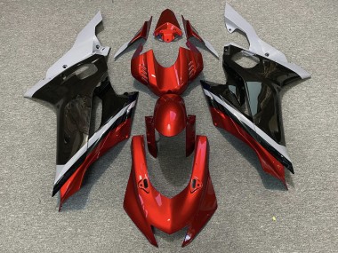 17-21 Zement Schwarz & Rot R6 Motorrad Verkleidung