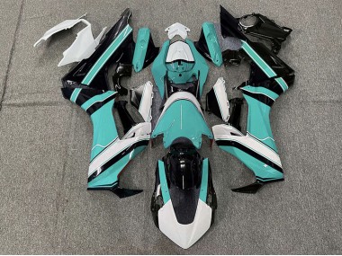 17-23 Glänzend Cyan Weiß & Schwarz CBR1000RR Motorrad Verkleidung