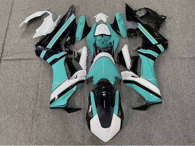 17-23 Glänzend Cyan Weiß & Schwarz CBR1000RR Motorrad Verkleidung