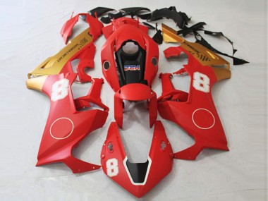 17-23 Matt Rot & Matt Gold CBR1000RR Motorrad Verkleidung