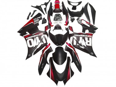 17-23 Matt Schwarz & Rot GSXR 1000 Motorrad Verkleidung
