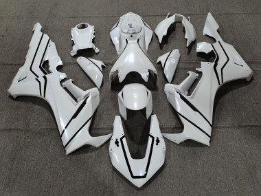 17-23 Perlweiß & Schwarzes Futter CBR1000RR Motorrad Verkleidung