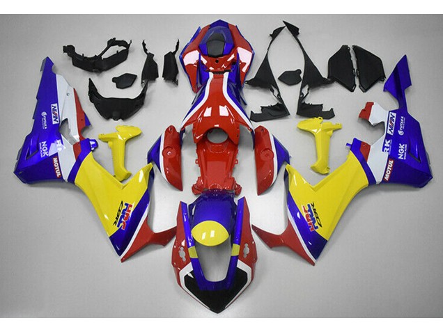 17-23 Rot Blau & Gelb HRC CBR1000RR Motorrad Verkleidung