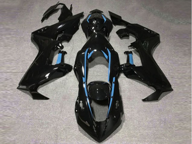 17-23 Schwarz Glänzend & Hellblaues Futter CBR1000RR Motorrad Verkleidung 17-23 Schwarz Glänzend & Hellblaues Futter CBR1000RR Motorrad Verkleidung