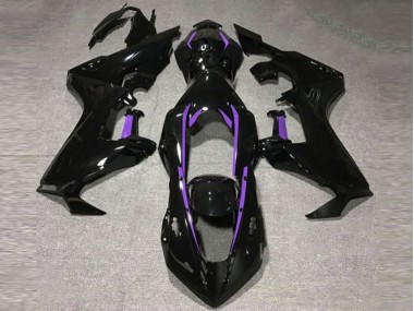 17-23 Schwarz Glänzend & Lila Mit Futter CBR1000RR Motorrad Verkleidung