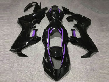 17-23 Schwarz Glänzend & Lila Mit Futter CBR1000RR Motorrad Verkleidung