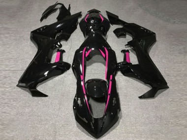 17-23 Schwarz Glänzend & Rosa Futter CBR1000RR Motorrad Verkleidung