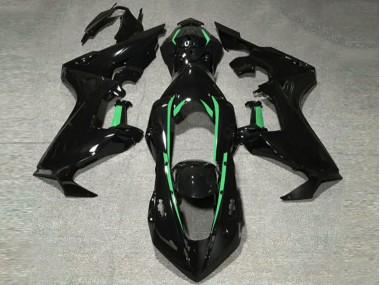 17-23 Schwarz Glänzend & Waldgrünes Futter CBR1000RR Motorrad Verkleidung