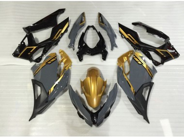 18-23 Nardo Grau & Gold Ninja 400 Motorrad Verkleidung