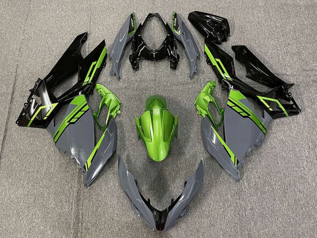 18-23 Nardo Grau & Grün Ninja 400 Motorrad Verkleidung 18-23 Nardo Grau & Grün Ninja 400 Motorrad Verkleidung