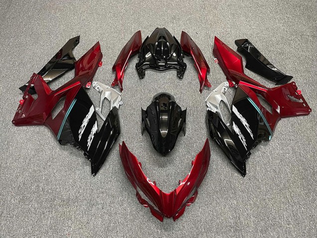 18-23 Rot & Schwarz Ninja 400 Motorrad Verkleidung