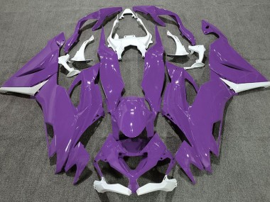 19-23 Glanz Lila & Weiß ZX6R Motorrad Verkleidung