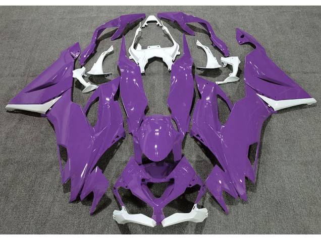 19-23 Glanz Lila & Weiß ZX6R Motorrad Verkleidung