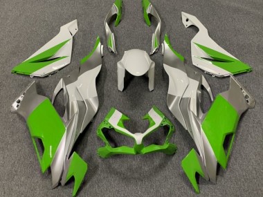19-23 Glänzend Grün Weiß & Silber ZX6R Motorrad Verkleidung