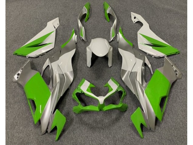19-23 Glänzend Grün Weiß & Silber ZX6R Motorrad Verkleidung 19-23 Glänzend Grün Weiß & Silber ZX6R Motorrad Verkleidung