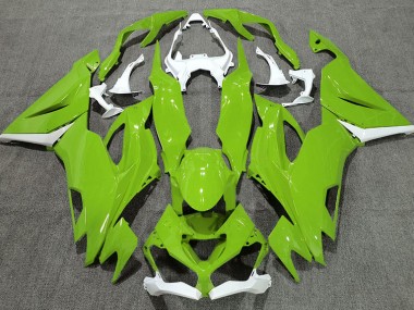 19-23 Glänzend Grün & Weiß ZX6R Motorrad Verkleidung