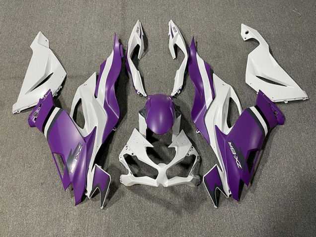 19-23 Matt Lila & Weiß ZX6R Motorrad Verkleidung