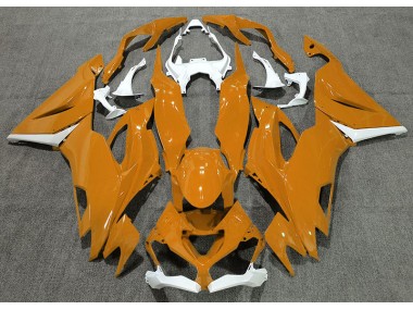 19-23 Orange Glänzend & Weiß ZX6R Motorrad Verkleidung