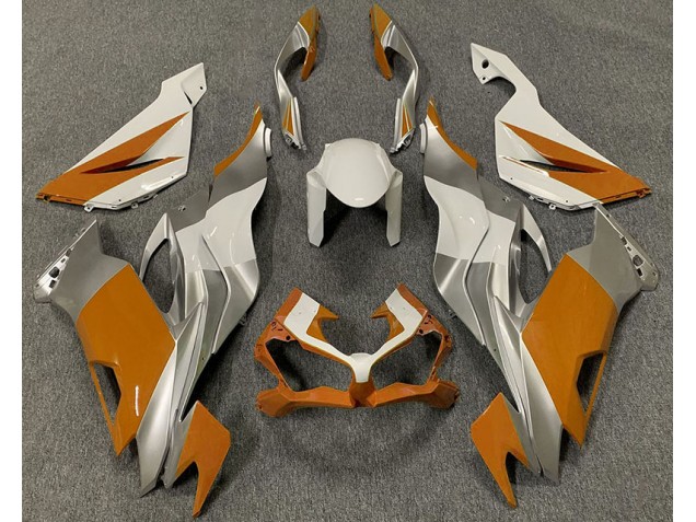 19-23 Orangeweiß & Silber ZX6R Motorrad Verkleidung 19-23 Orangeweiß & Silber ZX6R Motorrad Verkleidung