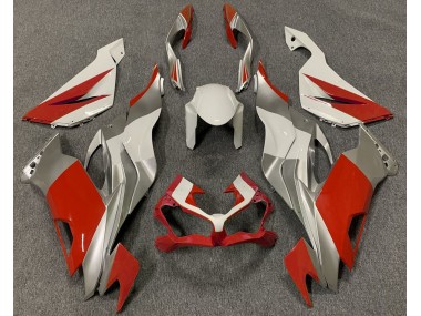 19-23 Rot Weiß & Silber ZX6R Motorrad Verkleidung