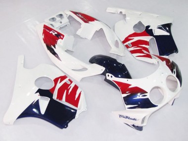 90-98 Weiß Rot & Blau CBR250RR Motorrad Verkleidung