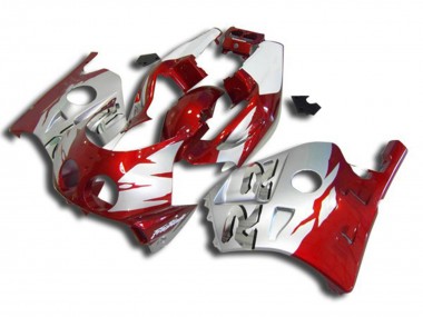 90-98 Silber Rot & Weiß CBR250RR Motorrad Verkleidung