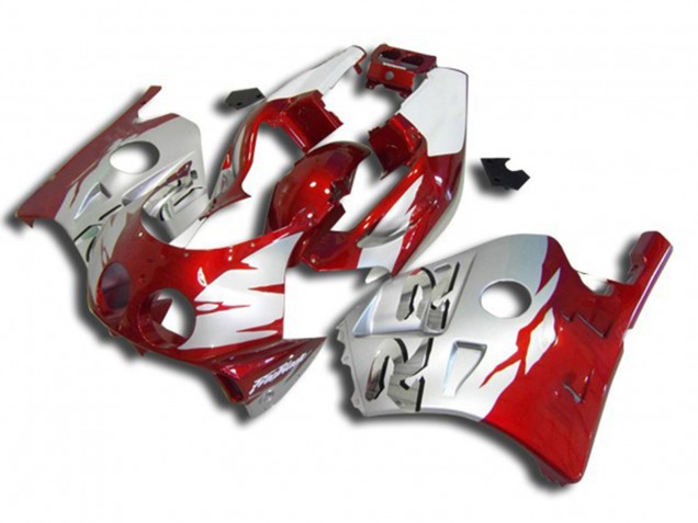 90-98 Silber Rot & Weiß CBR250RR Motorrad Verkleidung