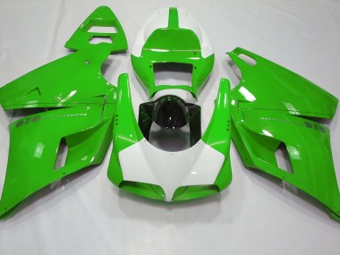 93-05 Glänzend Grün & Weiß Ducati 996 748 916 998 Motorrad Verkleidung