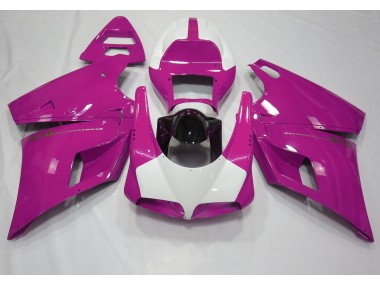 93-05 Glanzrosa & Weiß Ducati 996 748 916 998 Motorrad Verkleidung