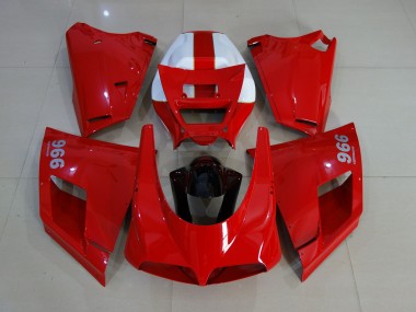 93-05 Rot Glänzend Ducati 996 748 916 998 Motorrad Verkleidung
