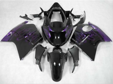 96-07 Dunkelviolett Flame CBR1100XX Motorrad Verkleidung