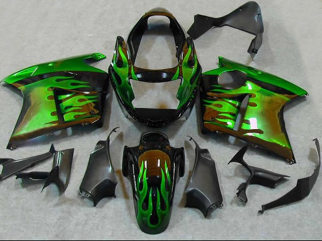 96-07 Grün Flamme CBR1100XX Motorrad Verkleidung