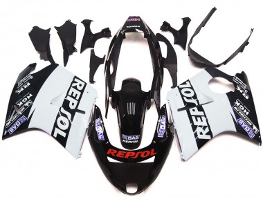 96-07 Weiß Repsol Glanz CBR1100XX Motorrad Verkleidung